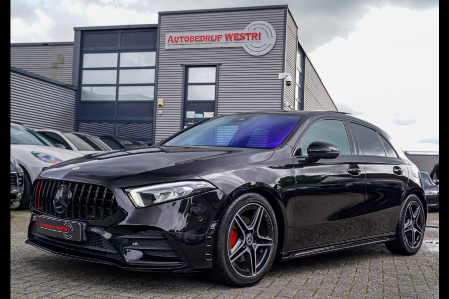 Mercedes-Benz A-Klasse 200 AMG / A35 Look | Panorama | Luxe Leder | Stoelverwarming | Sfeerverlichting | 360 cam | Cruise control