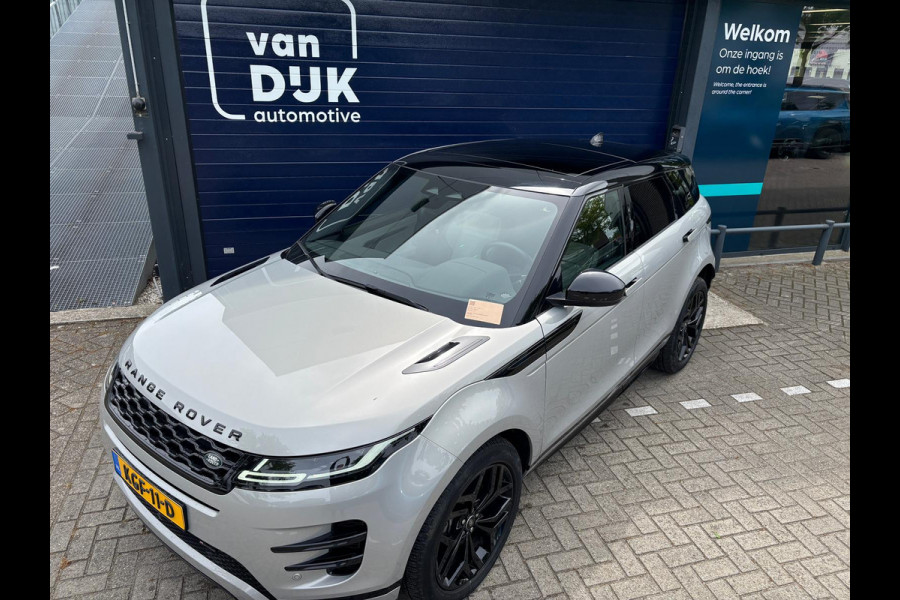 Land Rover Range Rover Evoque 1.5 P300e AWD R-Dynamic SE Panoramadak Lederen bekleding R Dynamic Exterior + Black Pack 20” lichtmetalen velgen