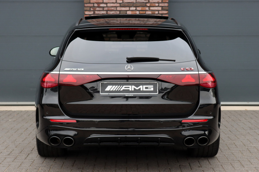 Mercedes-Benz E-Klasse Estate AMG 53 4MATIC+ | 585pk | Hyperscreen | Achterasbesturing | Distronic+ | Stoelventilatie | Trekhaak | Panoramadak | Digital Light | Burmester | HUD | Verwarmd Stuurwiel |