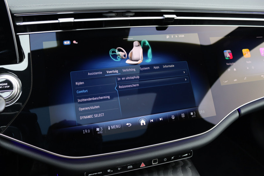 Mercedes-Benz E-Klasse Estate AMG 53 4MATIC+ | 585pk | Hyperscreen | Achterasbesturing | Distronic+ | Stoelventilatie | Trekhaak | Panoramadak | Digital Light | Burmester | HUD | Verwarmd Stuurwiel |