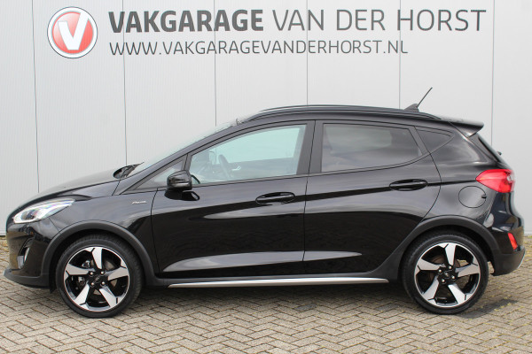 Ford Fiesta 1.0-95pk EcoBoost Active X. Zeer nette Ford Fiesta Active, slechts 41.000km. Autm. airco, All season banden, LM wielen, Stoel-, stuur- en voorraamverw., LED verl., Telefoonvoorb., Navigatie, Cruise control etc.