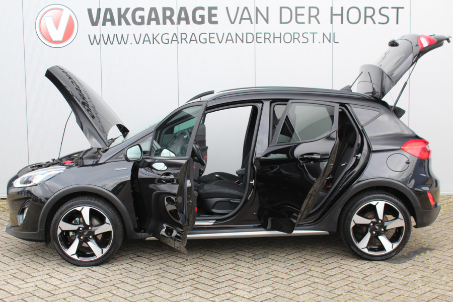 Ford Fiesta 1.0-95pk EcoBoost Active X. Zeer nette Ford Fiesta Active, slechts 41.000km. Autm. airco, All season banden, LM wielen, Stoel-, stuur- en voorraamverw., LED verl., Telefoonvoorb., Navigatie, Cruise control etc.