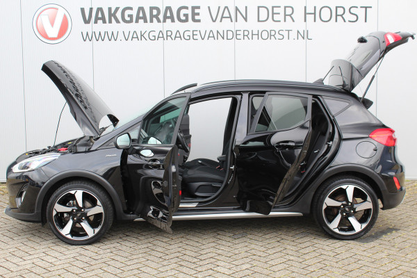 Ford Fiesta 1.0-95pk EcoBoost Active X. Zeer nette Ford Fiesta Active, slechts 41.000km. Autm. airco, All season banden, LM wielen, Stoel-, stuur- en voorraamverw., LED verl., Telefoonvoorb., Navigatie, Cruise control etc.
