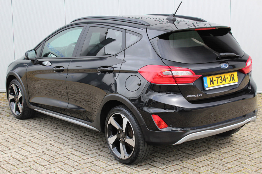 Ford Fiesta 1.0-95pk EcoBoost Active X. Zeer nette Ford Fiesta Active, slechts 41.000km. Autm. airco, All season banden, LM wielen, Stoel-, stuur- en voorraamverw., LED verl., Telefoonvoorb., Navigatie, Cruise control etc.
