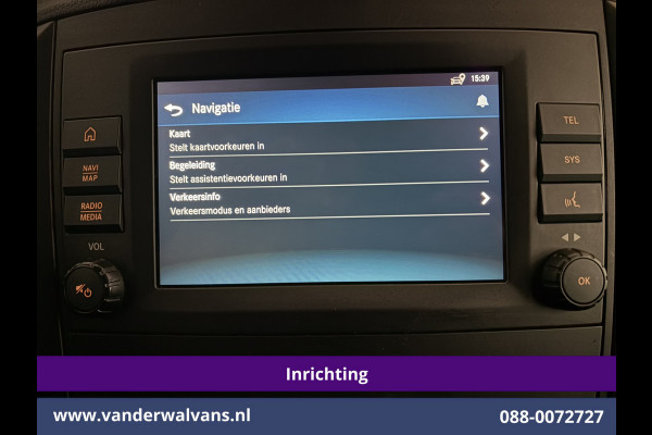 Mercedes-Benz Vito 116 CDI 164pk L3H1 inrichting Euro6 Airco | Camera | Navigatie | Apple Carplay Cruisecontrol, Android Auto, Stoelverwarming, Parkeersensoren, Bijrijdersbank