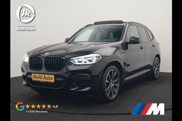 BMW X3 xDrive30e M Sport PHEV 293pk Dealer O.H. | Trekhaak Af Fabriek | Panodak | Head Up | 360 Camera | Adaptief Onderstel | Lederen Sportstoelen Memory & Verwarmd | Sfeerverlichting | Stuur Verwarmd | Keyless | Blis | Apple Carplay | Plug In Hybrid |
