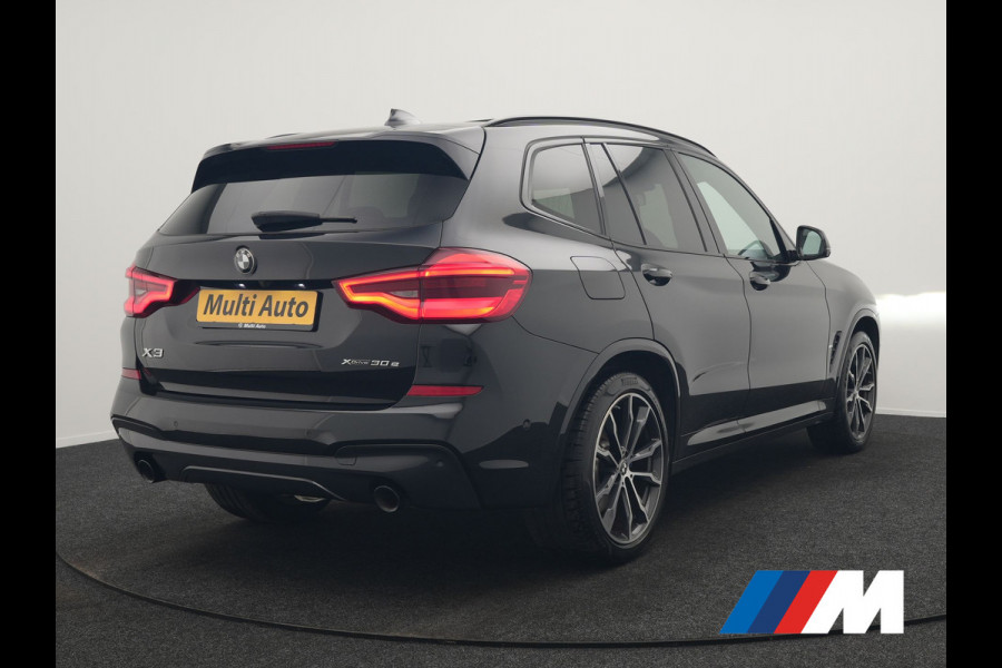 BMW X3 xDrive30e M Sport PHEV 293pk Dealer O.H. | Trekhaak Af Fabriek | Panodak | Head Up | 360 Camera | Adaptief Onderstel | Lederen Sportstoelen Memory & Verwarmd | Sfeerverlichting | Stuur Verwarmd | Keyless | Blis | Apple Carplay | Plug In Hybrid |
