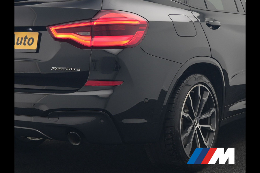 BMW X3 xDrive30e M Sport PHEV 293pk Dealer O.H. | Trekhaak Af Fabriek | Panodak | Head Up | 360 Camera | Adaptief Onderstel | Lederen Sportstoelen Memory & Verwarmd | Sfeerverlichting | Stuur Verwarmd | Keyless | Blis | Apple Carplay | Plug In Hybrid |
