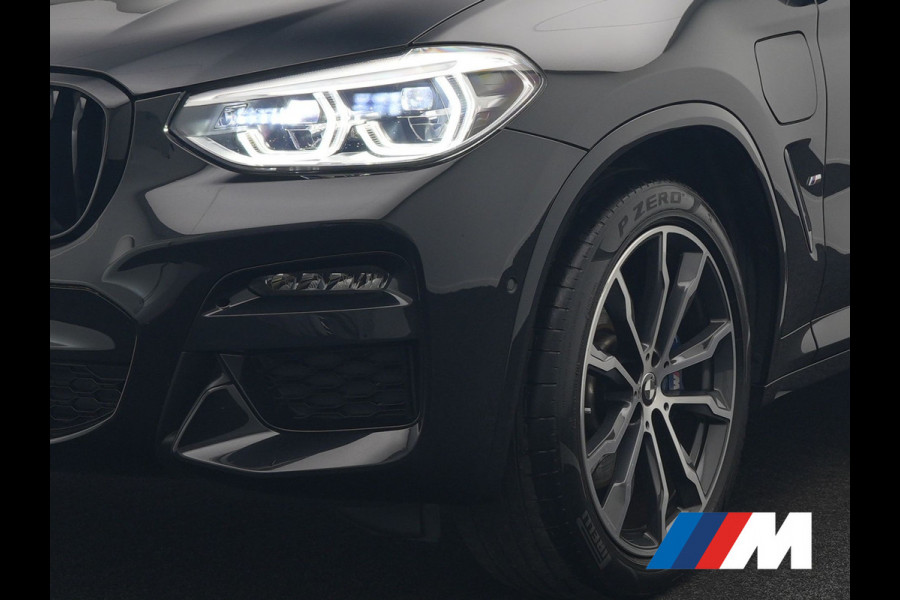 BMW X3 xDrive30e M Sport PHEV 293pk Dealer O.H. | Trekhaak Af Fabriek | Panodak | Head Up | 360 Camera | Adaptief Onderstel | Lederen Sportstoelen Memory & Verwarmd | Sfeerverlichting | Stuur Verwarmd | Keyless | Blis | Apple Carplay | Plug In Hybrid |