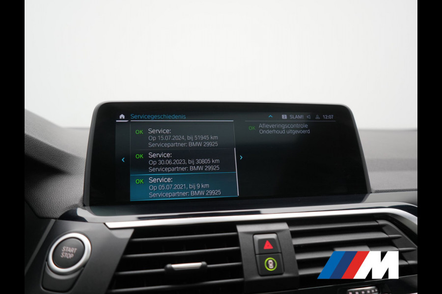 BMW X3 xDrive30e M Sport PHEV 293pk Dealer O.H. | Trekhaak Af Fabriek | Panodak | Head Up | 360 Camera | Adaptief Onderstel | Lederen Sportstoelen Memory & Verwarmd | Sfeerverlichting | Stuur Verwarmd | Keyless | Blis | Apple Carplay | Plug In Hybrid |