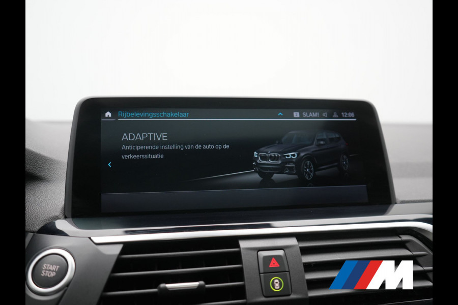 BMW X3 xDrive30e M Sport PHEV 293pk Dealer O.H. | Trekhaak Af Fabriek | Panodak | Head Up | 360 Camera | Adaptief Onderstel | Lederen Sportstoelen Memory & Verwarmd | Sfeerverlichting | Stuur Verwarmd | Keyless | Blis | Apple Carplay | Plug In Hybrid |