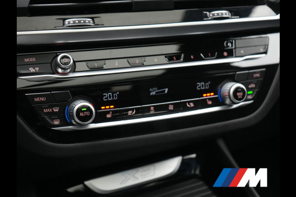 BMW X3 xDrive30e M Sport PHEV 293pk Dealer O.H. | Trekhaak Af Fabriek | Panodak | Head Up | 360 Camera | Adaptief Onderstel | Lederen Sportstoelen Memory & Verwarmd | Sfeerverlichting | Stuur Verwarmd | Keyless | Blis | Apple Carplay | Plug In Hybrid |