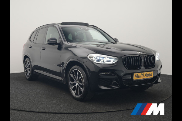 BMW X3 xDrive30e M Sport PHEV 293pk Dealer O.H. | Trekhaak Af Fabriek | Panodak | Head Up | 360 Camera | Adaptief Onderstel | Lederen Sportstoelen Memory & Verwarmd | Sfeerverlichting | Stuur Verwarmd | Keyless | Blis | Apple Carplay | Plug In Hybrid |