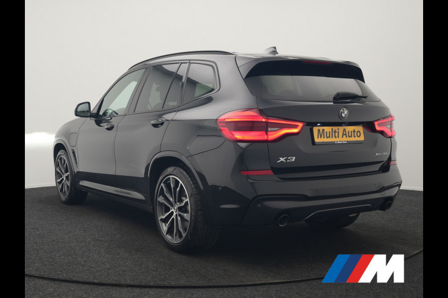 BMW X3 xDrive30e M Sport PHEV 293pk Dealer O.H. | Trekhaak Af Fabriek | Panodak | Head Up | 360 Camera | Adaptief Onderstel | Lederen Sportstoelen Memory & Verwarmd | Sfeerverlichting | Stuur Verwarmd | Keyless | Blis | Apple Carplay | Plug In Hybrid |