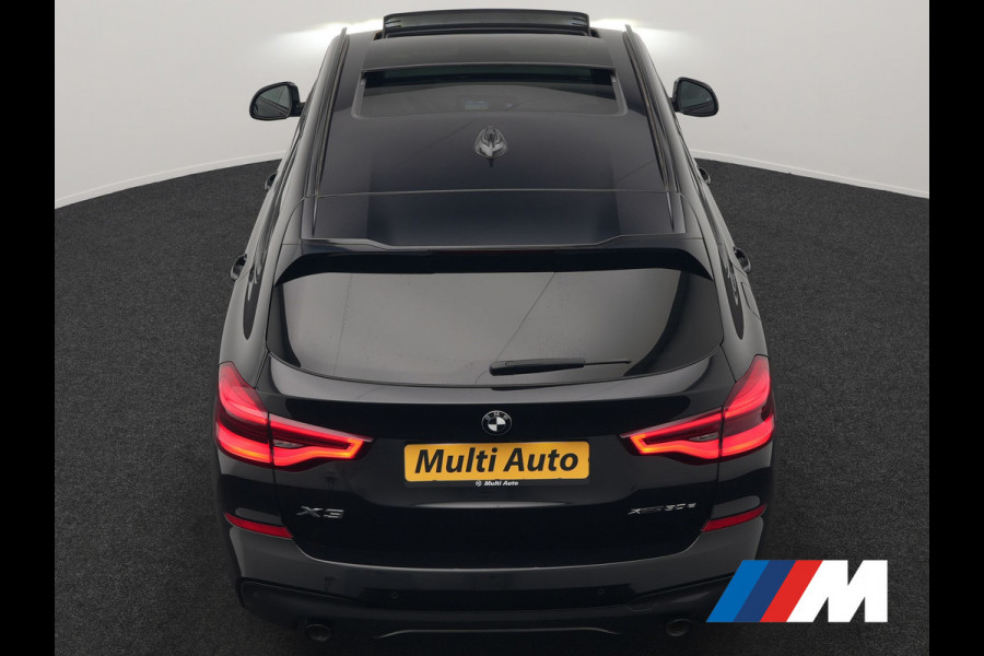 BMW X3 xDrive30e M Sport PHEV 293pk Dealer O.H. | Trekhaak Af Fabriek | Panodak | Head Up | 360 Camera | Adaptief Onderstel | Lederen Sportstoelen Memory & Verwarmd | Sfeerverlichting | Stuur Verwarmd | Keyless | Blis | Apple Carplay | Plug In Hybrid |