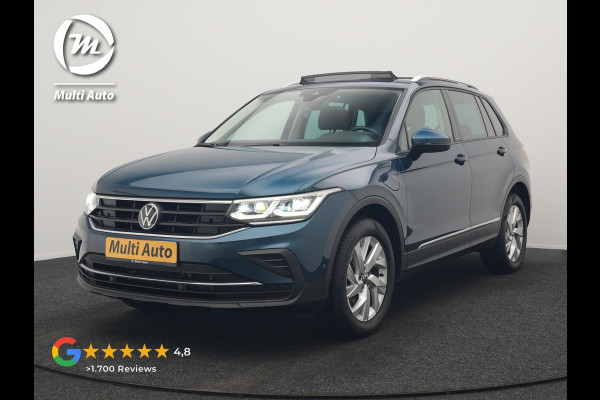 Volkswagen Tiguan 1.4 TSI eHybrid Active PHEV 245pk Dealer O.H. | Trekhaak Af Fabriek | Panodak | Adaptive Cruise | Camera | Voorstoelen Verwarmd | IQ Light | Sfeerverlichting | Stuur Verwarmd | Keyless | Blis | Apple Carplay | Plug In Hybrid |