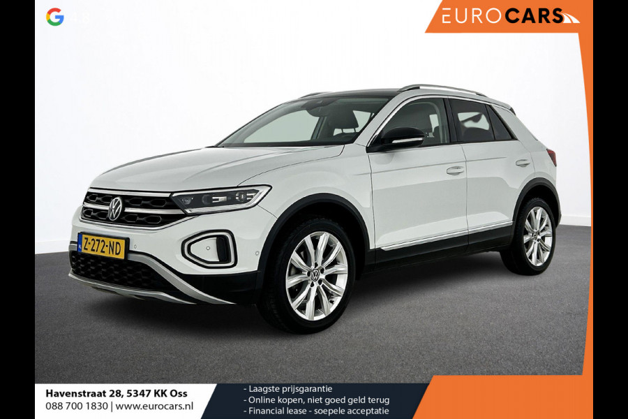 Volkswagen T-Roc 1.5 TSI 150pk DSG / Automaat Style two tone Navigatie Apple Carplay/Android Auto Parkeersensoren Camera Adaptive Cruise Control Blind Spot Assist Park Assist Stoel- en stuurverwarming Elektrische achterklep LED-koplampen