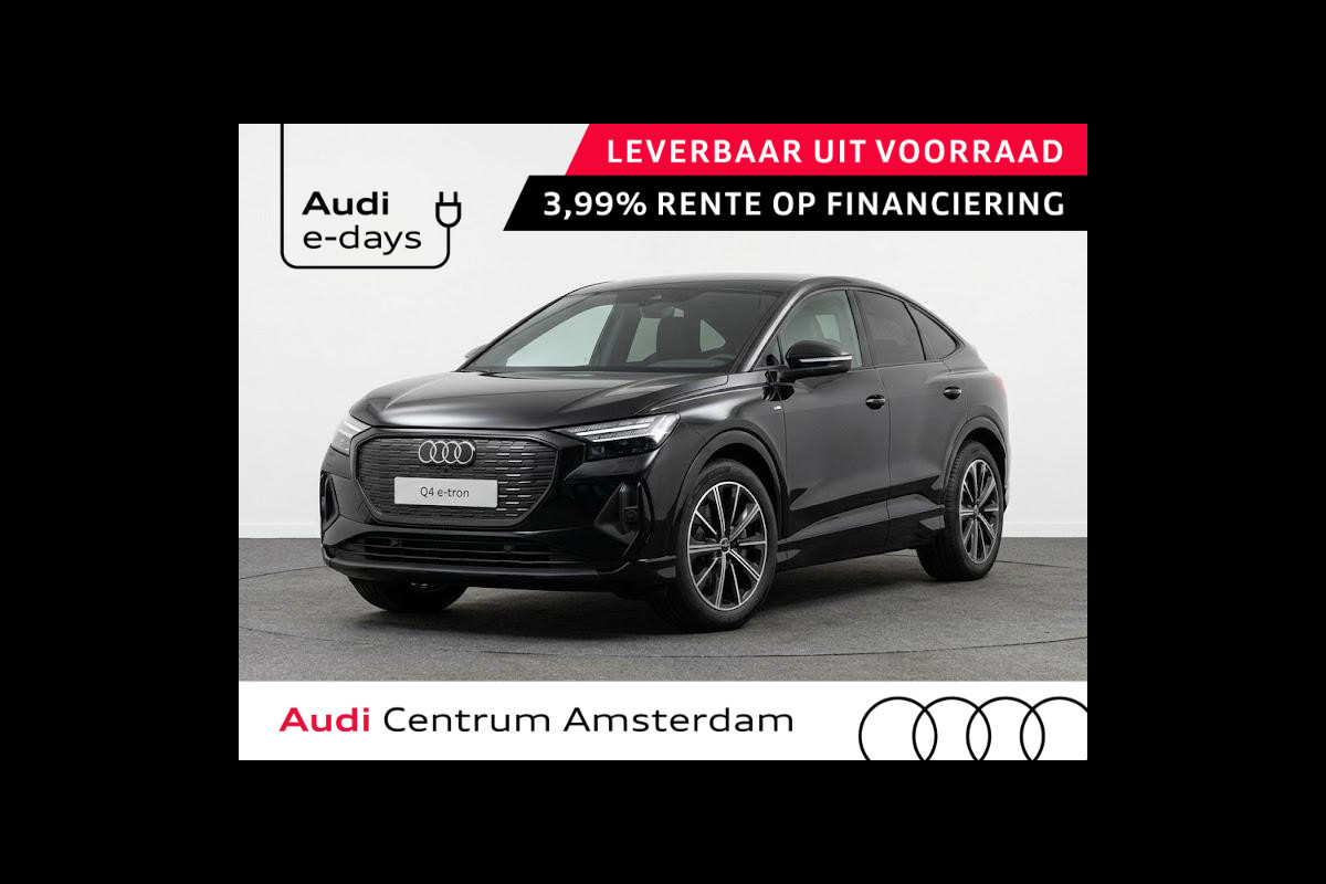Audi Q4 Sportback e-tron 45 S edition Competition 82 kWh 286 pk | Assistentiepakket plus | Optiekpakket zwart plus | Ambient lichtpakket | Stoelverwarming voor |
