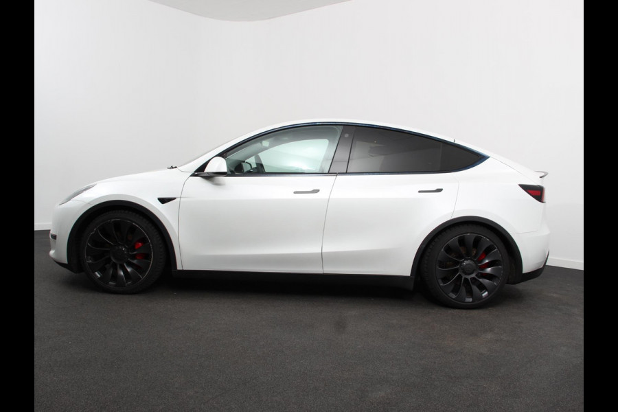 Tesla Model Y Performance Long Range AWD 75 kWh Climate control Adaptieve cruise control Achteruitrijcamera Panoramadak Keyless Stuurverwarming Stoelverwarming LED Navigatie Parkeersensoren Trekhaak