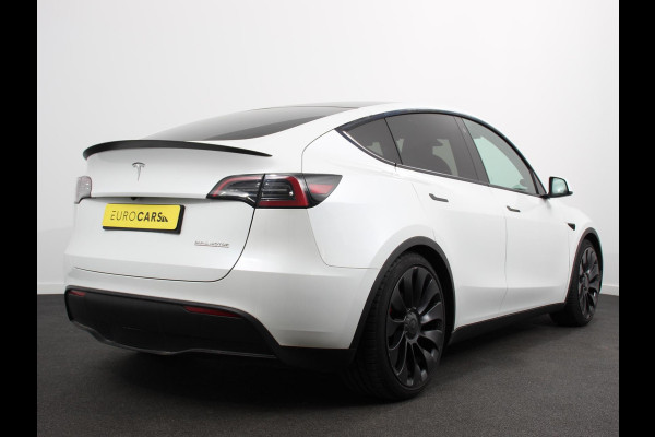 Tesla Model Y Performance Long Range AWD 75 kWh Climate control Adaptieve cruise control Achteruitrijcamera Panoramadak Keyless Stuurverwarming Stoelverwarming LED Navigatie Parkeersensoren Trekhaak