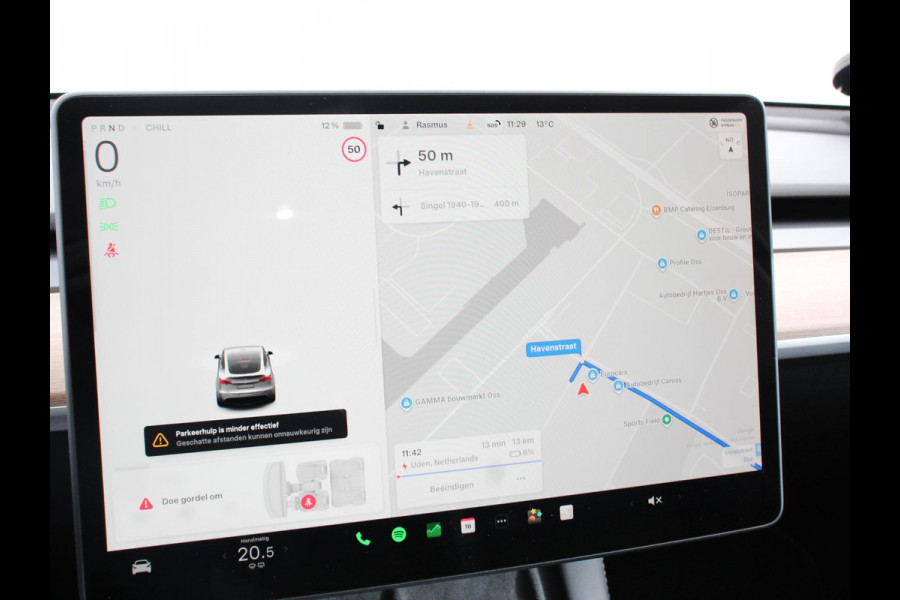 Tesla Model Y Performance Long Range AWD 75 kWh Climate control Adaptieve cruise control Achteruitrijcamera Panoramadak Keyless Stuurverwarming Stoelverwarming LED Navigatie Parkeersensoren Trekhaak