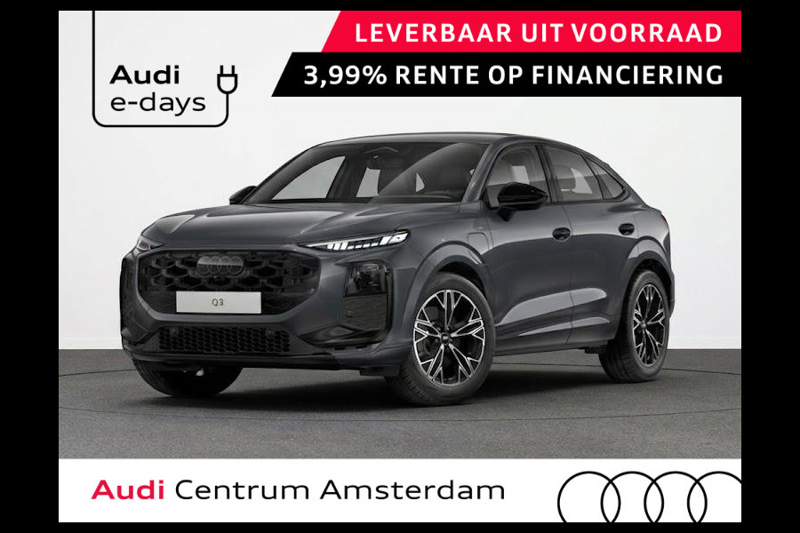 Audi Q3 Sportback S edition e-hybrid 272 pk | Techniekpakket plus | Lederen sportstoelen | Optiekpakket zwart | Privacy glas |