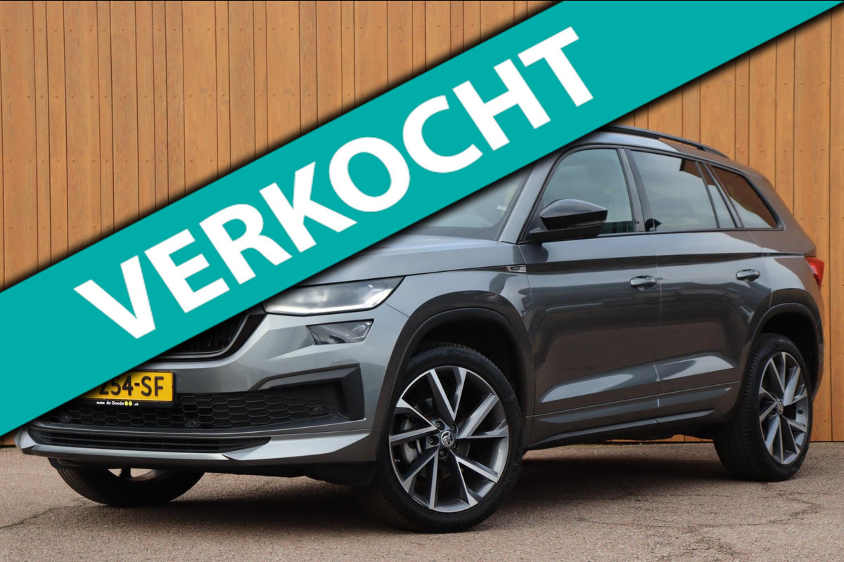 Škoda Kodiaq 1.5 TSI Sportline Business 7persoons org.NL el.trekhaak+klep camera schuifdak stuur+stoelverw.
