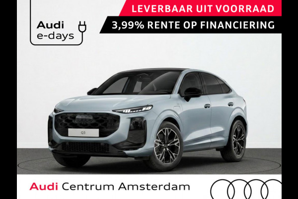 Audi Q3 Sportback S edition e-hybrid 272 pk | Techniekpakket plus | Glazen panoramadak | Optiekpakket zwart | 19'' lichtmetalen velgen |