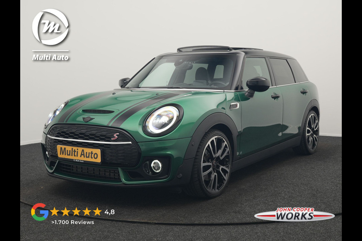 MINI Clubman 2.0 Cooper S John Cooper Works FACELIFT 179pk Dealer O.H | Panodak | Adaptive Cruise | Alcantara JCW Sportstoelen | Head Up | Harman Kardon | 19"L.M | Trekhaak Afn. | Camera | Keyless |