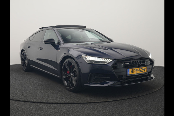 Audi A7 Sportback 50 TFSI e Quattro 2x S Line PHEV 299pk | Trekhaak Af Fabriek | Panodak | Head Up | Adaptive Cruise | Bang & Olufsen | 360 Camera | Alcantara Sportstoelen Memory & Verwarmd | Matrix LED | Stuur Verwarmd | Sfeerverlichting | Keyless | Plug In Hybrid |