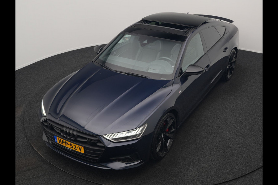 Audi A7 Sportback 50 TFSI e Quattro 2x S Line PHEV 299pk | Trekhaak Af Fabriek | Panodak | Head Up | Adaptive Cruise | Bang & Olufsen | 360 Camera | Alcantara Sportstoelen Memory & Verwarmd | Matrix LED | Stuur Verwarmd | Sfeerverlichting | Keyless | Plug In Hybrid |