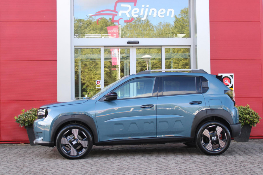 Fiat Grande Panda 1.2 110PK Hybrid LA PRIMA | WINTERPACK: STOEL/STUUR/VOORRUIT VERWARMING | DRAADLOZE APPLE CARPLAY/ANDROID AUTO | NAVIGATIE | ACHTERUITRIJCAMERA | PARKEERSENSOREN VOOR + ACHTER | DRAADLOZE TELEFOONLADER | LED KOPLAMPEN | CLIMATE CONTROL | 17" LICHTMETALEN VELGEN | PRIVACY GLASS | ACHTERSPOILER | CRUISE CONTROL |