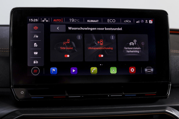 CUPRA Leon Sportstourer 1.4 e-Hybrid 245 PK VZ Performance | Elek. Trekhaak | Memory | Dig. Cockpit | Adapt. Cruise | Stoel-+Stuurverw. | Leder | Camera | NAV+App. Connect | ECC | LM 19" |