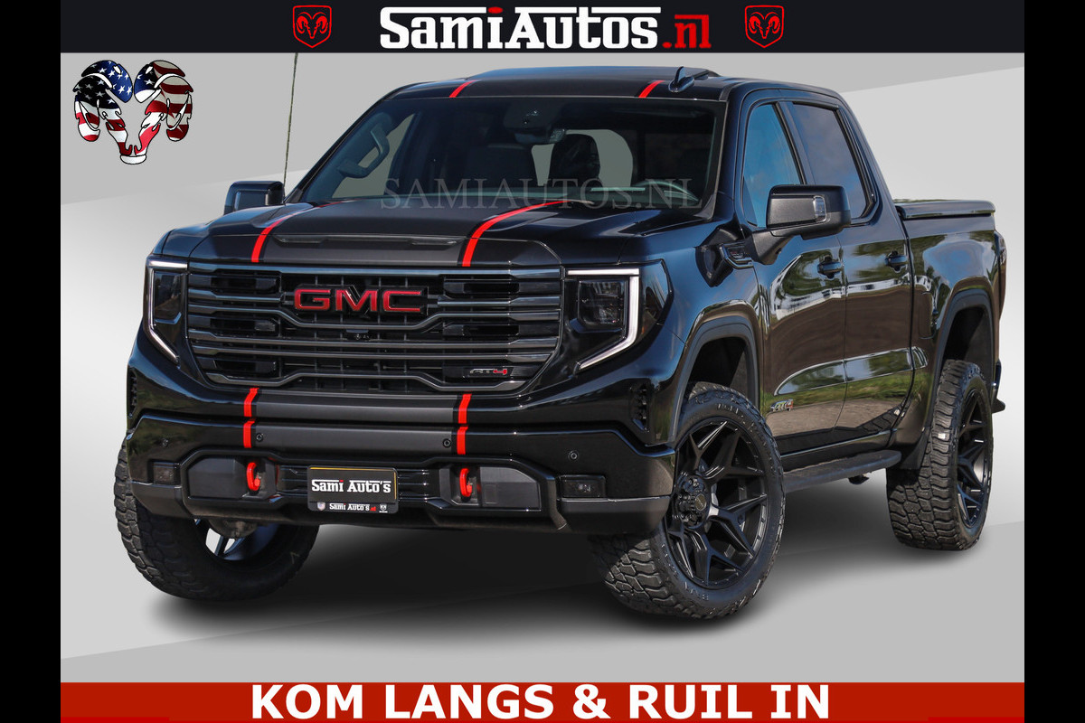 GMC Sierra AT4 6.2 V8 4X4 | VIRTUAL COCKPIT | LPG | HUD | BOM VOL | DC | RAM DEALER NEDERLAND | Dubbele Cabine met Royale 5 Zitplaatsen | BPM vrij | Nu Leverbaar uit Voorraad | Voorraad Nr 261530 |