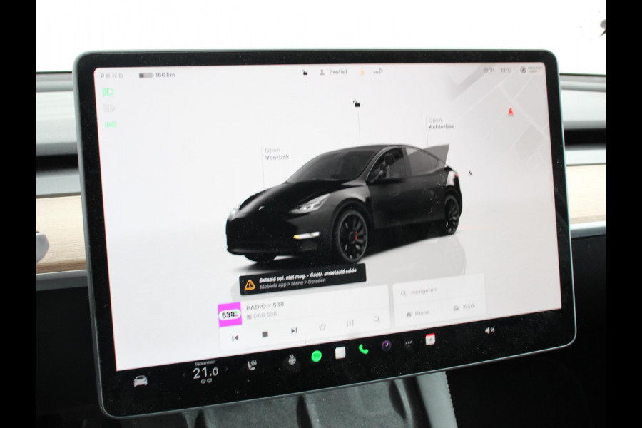 Tesla Model Y Performance Long Range AWD 75 kWh Climate control Adaptieve cruise control Achteruitrijcamera Panoramadak Keyless Stuurverwarming Stoelverwarming LED Navigatie Parkeersensoren