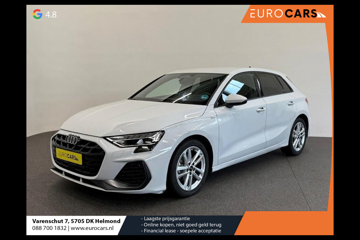 Audi A3 Sportback 35 TFSI S Edition SONOS Premium Audio Airco ECC Navigatie Carplay Full LED Elektr. Sportstoelen PDC VA + Camera Adaptive Cruise Control Head Up Display