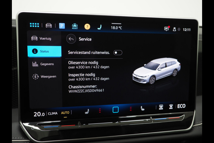 Volkswagen Passat Variant 1.5 eHybrid 204PK | Leder/Alcantara | Massage | Trekhaak | HUD | Camera | Adaptive Cruise | Sfeerlicht | Carplay
