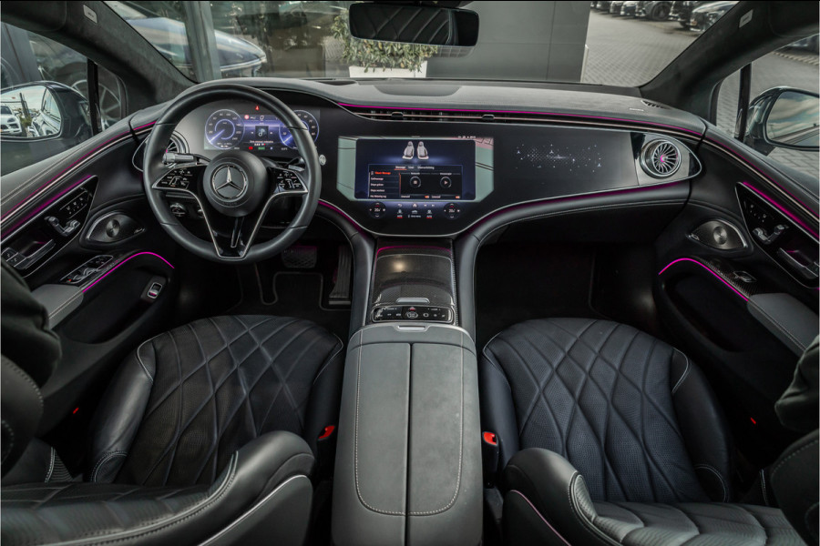 Mercedes-Benz EQS 450+ AMG Line 108 kWh - Origineel NL | Burmester | Passenger Display | 4x Stoelkoeling | Massage