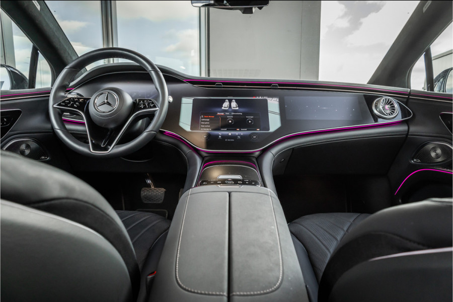 Mercedes-Benz EQS 450+ AMG Line 108 kWh - Origineel NL | Burmester | Passenger Display | 4x Stoelkoeling | Massage