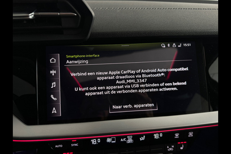 Audi A3 Sportback 35 TFSI S Line BTW|Pano|Keyless|Sfeer+|Camera