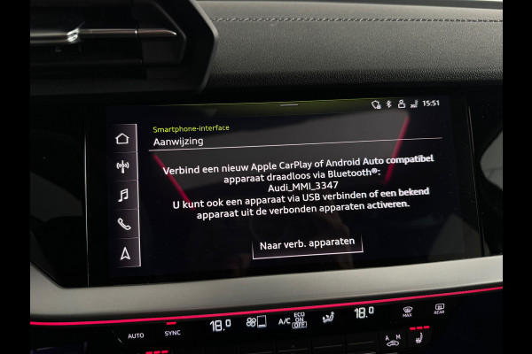 Audi A3 Sportback 35 TFSI S Line BTW|Pano|Keyless|Sfeer+|Camera