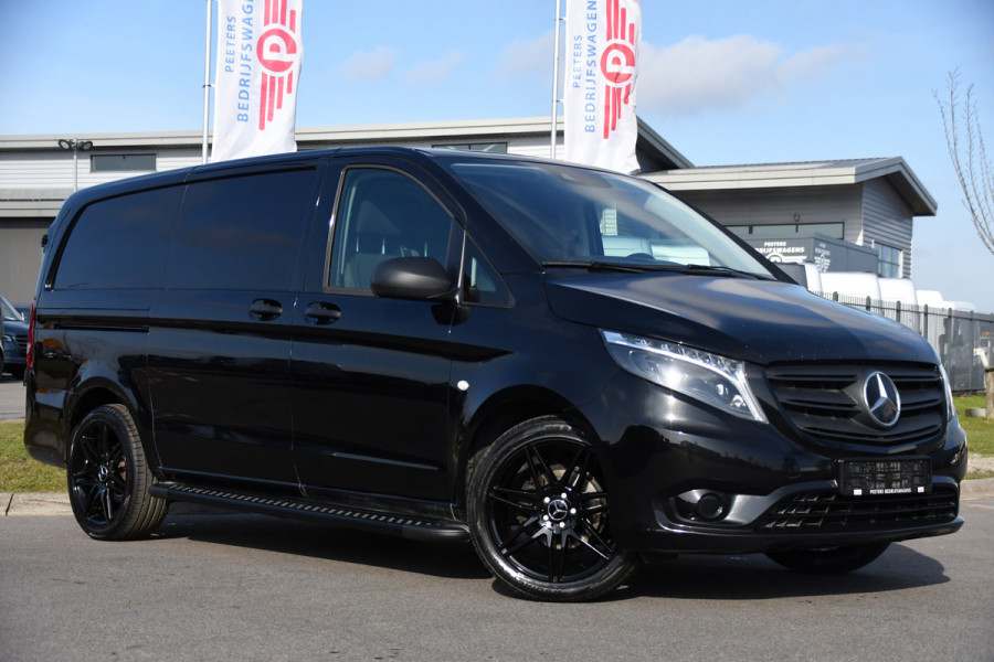 Mercedes-Benz Vito 116 CDI L2 Black Edition Camera, Cruise, Carplay, 164pk, LED, Stoelverwarming, Standkachel, Automaat, Uniek!