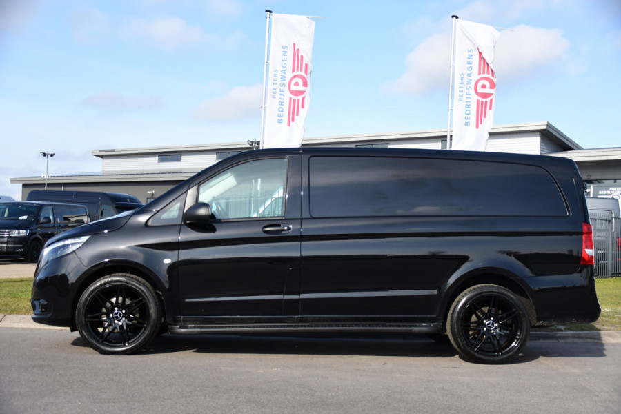 Mercedes-Benz Vito 116 CDI L2 Black Edition Camera, Cruise, Carplay, 164pk, LED, Stoelverwarming, Standkachel, Automaat, Uniek!