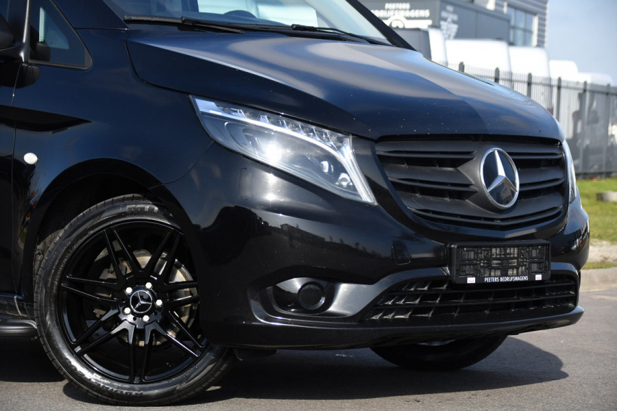 Mercedes-Benz Vito 116 CDI L2 Black Edition Camera, Cruise, Carplay, 164pk, LED, Stoelverwarming, Standkachel, Automaat, Uniek!