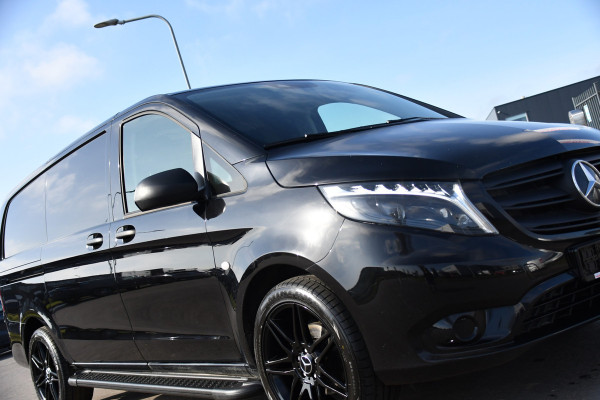 Mercedes-Benz Vito 116 CDI L2 Black Edition Camera, Cruise, Carplay, 164pk, LED, Stoelverwarming, Standkachel, Automaat, Uniek!