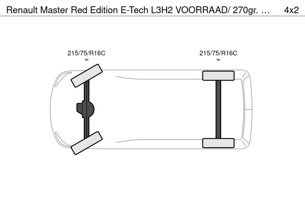 Renault Master Red Edition E-Tech L3H2 VOORRAAD/ 270gr. DEUREN/ BETIMMERING