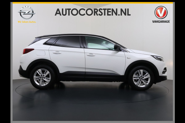 Opel Grandland X T 131PK Automaat Trekhaak Navi Camera Ecc Apple Carplay Android Auto Pdc Business Executive Elek.Achterklep Bi-Coulour AGR-Comfort Stoel Lane Assist Isofix Lmv Zwart Dak Keyless Origineel Nederlandse Auto