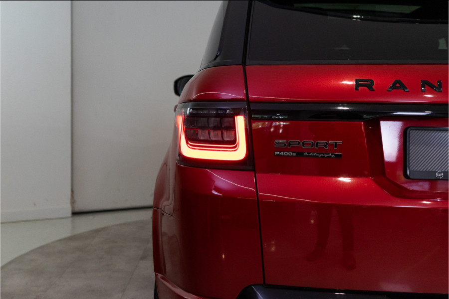Land Rover Range Rover Sport 2.0 P400e Autobiography 404PK | Firenze Red | Pano | Sfeer | Meridian | Leder | Lucht | 12 MND Garantie
