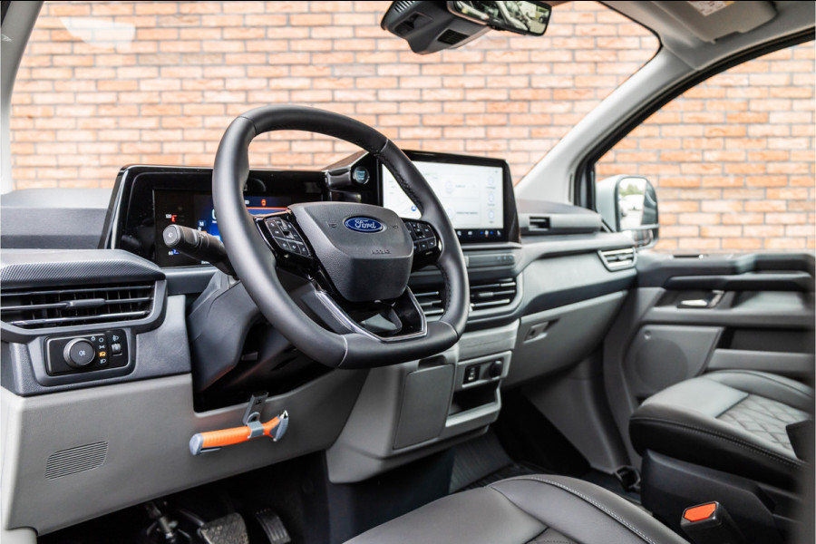 Ford Transit Custom 300 2.0 TDCI L2H1 Limited DC | BPM VRIJ | Dubbel Cabine | Elec schuifdeuren | ACC | Blind Spot | 360 Camera | CarPlay | Navigatie | Stoelverwarming | 5-Zitter | BPM Vrij