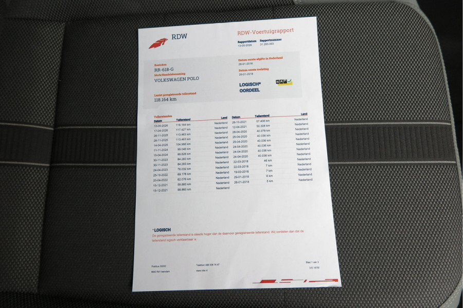 Volkswagen Polo 1.0 TSI 70kw 95pk Highline, Adaptive Cruise, PDC ,Navigatie , Stuurwiel multifuntioneel, Carplay, LMV 16", Sportstoelen,Buitenspiegels inklapbaar, etc. Complete historie bekend NL auto met NAP (recent onderhouden)